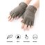 JUNRUI Fingerlose Handschuhe, Handschuhe ohne Finger Winter Warme Strickhandschuhe Arbeiten Camping Wandern Laufen Radfahren Fahren für Herren und Damen