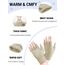 JUNRUI Fingerlose Handschuhe, Handschuhe ohne Finger Winter Warme Strickhandschuhe Arbeiten Camping Wandern Laufen Radfahren Fahren für Herren und Damen