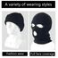 LINSOCLE 2pcs Balaclava - 3-Loch Sturmmaske, Gestrickte Sturmhaube, Multifunktionsmaske, Skimütze für Motorrad und Fahrrad