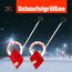 SHW-FIRE | Schneeschieber 50 cm breit, robuster Holzstiel, Schaufel aus Kunststoff, und Aluminiumkante, Schneeschaufel optimal für Schnee räumen auf Gehwegen & Einfahrten | Made in Germany