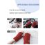 JUNRUI Fingerlose Handschuhe, Handschuhe ohne Finger Winter Warme Strickhandschuhe Arbeiten Camping Wandern Laufen Radfahren Fahren für Herren und Damen (Rot)
