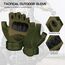 FREE SOLDIER Outdoor Handschuhe Herren Taktische Trainings Motorradhandschuhe Kletter Tactical Handschuhe Halbfinger Gilt für Radfahren Airsoft Militär Paintball (XL,Armeegrün)