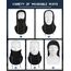 JOKSNK Sturmhaube Winter, Balaclava Gesichtsmaske Herren Damen, Winddichte Vollgesichtsmaske, Fleece Balaclava Skimaske, Motorradmaske, Warme Sturmhaube für Winter Sport und Outdoor Schwarz