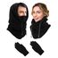 JOKSNK Sturmhaube Winter, Balaclava Gesichtsmaske Herren Damen, Winddichte Vollgesichtsmaske, Fleece Balaclava Skimaske, Motorradmaske, Warme Sturmhaube für Winter Sport und Outdoor Schwarz