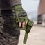 FREE SOLDIER Outdoor Halbfinger Handschuhe Herren Taktische Trainings Motorradhandschuhe Kletter Tactical Gilt für Radfahren Airsoft Militär Paintball(M,Armeegrün)