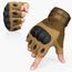 FREE SOLDIER Outdoor Handschuhe Herren Taktische Trainings Motorradhandschuhe Kletter Tactical Handschuhe Halbfinger Gilt für Radfahren Airsoft Militär Paintball (M,Sand Fingerless)