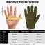 FREE SOLDIER Outdoor Handschuhe Herren Taktische Trainings Motorradhandschuhe Kletter Tactical Handschuhe Vollfinger Handschuhe Gilt für Radfahren Airsoft Militär Paintball (M,Armeegrün)