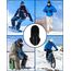 JOKSNK Sturmhaube Winter, Balaclava Gesichtsmaske Herren Damen, Winddichte Vollgesichtsmaske, Fleece Balaclava Skimaske, Motorradmaske, Warme Sturmhaube für Winter Sport und Outdoor Schwarz