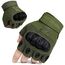 FREE SOLDIER Outdoor Handschuhe Herren Taktische Trainings Motorradhandschuhe Kletter Tactical Handschuhe Halbfinger Gilt für Radfahren Airsoft Militär Paintball(S,Armeegrün)