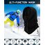 JOKSNK Sturmhaube Winter, Balaclava Gesichtsmaske Herren Damen, Winddichte Vollgesichtsmaske, Fleece Balaclava Skimaske, Motorradmaske, Warme Sturmhaube für Winter Sport und Outdoor Schwarz