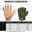 FREE SOLDIER Outdoor Halbfinger Handschuhe Herren Taktische Trainings Motorradhandschuhe Kletter Tactical Gilt für Radfahren Airsoft Militär Paintball(M,Armeegrün)