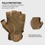 FREE SOLDIER Outdoor Handschuhe Herren Taktische Trainings Motorradhandschuhe Kletter Tactical Handschuhe Halbfinger Gilt für Radfahren Airsoft Militär Paintball (M,Sand Fingerless)