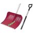 Freund Victoria Schneeschaufel Aluline (Schneeschieber rot, Blattbreite 54 cm, Schaufel mit Aluminiumstiel 125 cm, mit Alu-Profilkante, hoher Seitenrand) 97352