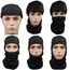 LOLYPOT Winddicht Sturmhauben Skimaske Motorradmaske Balaclava, Multifunktional Dünn und Atmungsaktiv Skihaube für Damen und Herren (schwarz)
