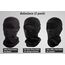ROTTO (3 Pack Sturmhaube Skimaske Balaclava Gesichtshaube für Fahrrad Motorrad Unisex