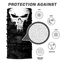 ShopINess Unisex Schlauchschal Halswärmer Neckwarmer Multifunktions schlauchtuch totenkopf für Motorrad Bikes Sport Festival Halloween Karneval Alien