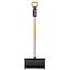 Fiskars Schneeschieber für flache Schneeschichten, X-series, Länge: 173 cm, Aluminium/Polymer, Schwarz/Orange/Grau, 1057179