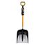 Fiskars Schneeschaufel für kleine und große Schneemengen, X-series, Länge: 132 cm, Aluminium/Polymer, Schwarz/Orange/Grau, 1057177