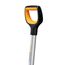 Fiskars Schneeschieber für flache Schneeschichten, X-series, Länge: 173 cm, Aluminium/Polymer, Schwarz/Orange/Grau, 1057179