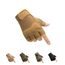 HYCOPROT Fingerless Tactical Gloves, Knöchelschutz Atmungsaktive leichte Outdoor-Militärhandschuhe zum Schießen Jagen Motorradfahren Klettern