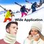 ehsbuy Fleece Halswärmer Thermo Snoods Unisex Dicker Winter Kaltwetter Gestrickter Rundschal für Radfahren Motorradsport (Weiß)