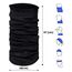 TODO Universal Schlauchschal Winter Halstuch für Laufen Radsport Herren Damen Multifunktionstuch Halswärmer Warm Fleece Winddicht Ski Nackenwärmer Fussball Schwarz (Grau - ns1)
