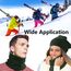 ehsbuy Schlauchschal Herren Damen Winter Ski Winddicht Warm Fleece Loop Schal Halswärmer Halstuch Snood Maske für Skifahren Motorrad Laufen Fahrrad