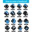 GUIFIER 6 Stück Nahtlose Bandanas Gesicht Maske Stirnband Schal Tücher,Multifunktionale Kopfbedeckung,Headwrap Bandana Kopftuch Wickeln Haarband,Schaltuch Bandana Maske Halstuch Kopftuch UV Widerstand