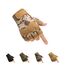 HYCOPROT Taktische Halbfinger Handschuhe Outdoor-Militär Motorrad Einsatzhandschuhe Leichte Atmungsaktive Sporthandschuhe für Fahrrad Airsoft Paintball Wandern Felsklettern (Braun, Large)