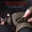Heat 2 Fingerlose Handschuhe und Fäustlinge Kombination, warme Winterhandschuhe gegen den Wind und Kälte im Winter – Sporthandschuhe, Fahrradhandschuhe Damen, Herren – Braun, 9, Medium