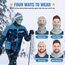 WACCET Sturmhaube Motorrad, Sturmhaube Fahrrad Winter Sturmmaske Warm Winddicht Multifunktions Gesichtsmaske Balaclava Atmungsaktive Skimaske für Herren und Damen Skifahren, Radfahren, Motorrad