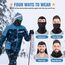 WACCET Sturmhaube Motorrad, Sturmhaube Fahrrad Winter Sturmmaske Warm Winddicht Multifunktions Gesichtsmaske Balaclava Atmungsaktive Skimaske für Herren und Damen Skifahren, Radfahren, Motorrad