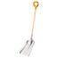 Fiskars Schnee- und Kornschaufel, Blattbreite: 31 cm, Aluminium-Blatt/Birkenholz-Stiel mit Kunststoff-Überzug, 1001637