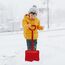 Snow Play Schneeschaufel Tally 70 cm - schlagzäher Kunststoff, Kunststoffstiel mit handlichem D-Griff, Verstärkungsrippen im Schaufelblatt für maximale Festigkeit