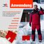 SHW-FIRE | Schneeschieber 40 cm breit, robuster Holzstiel, Schaufel aus Kunststoff, und Aluminiumkante, Schneeschaufel optimal für Schnee räumen auf Gehwegen & Einfahrten | Made in Germany