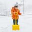 Snow Play Schneeschaufel Tally 70 cm - schlagzäher Kunststoff, Kunststoffstiel mit handlichem D-Griff, Verstärkungsrippen im Schaufelblatt für maximale Festigkeit