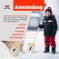 SHW-FIRE | Schneeschieber für Kinder mit 26 cm Schaufel und 75 cm Holzstiel, Schaufel aus 5-lagigem Sperrholz, stabil und leicht, Schneeschaufel für Kinder | Made in Germany