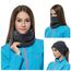JOGVELO Halswärmer Fleece Nackenwärmer Winddicht Schal Damen Herren Winter Halstuch für Motorrad Fahrrad Ski Schlauchschal (Schwarz&Grau)