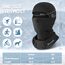 CYCLESPEED Sturmhaube Motorrad Fahrrad Balaclava Winter Skimaske für Herren Damen Gesichtshaube Warm Winddicht Atmungsaktiv für Laufen Outdoor-Aktivitäten (Schwarz+Schwarz)