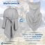 HASAGEI Atmungsaktiv Kopftuch Face Bandana Schnell Trocknend Durag Elastisch Herren Halstuch Sport (Grau)