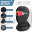 CYCLESPEED Sturmhaube Motorrad Fahrrad Balaclava Winter Skimaske für Herren Damen Gesichtshaube Warm Winddicht Atmungsaktiv für Laufen Outdoor-Aktivitäten (Schwarz+Grau)