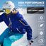 CYCLESPEED Sturmhaube Motorrad Fahrrad Balaclava Winter Skimaske für Herren Damen Gesichtshaube Warm Winddicht Atmungsaktiv für Laufen Outdoor-Aktivitäten (Schwarz+Grau)