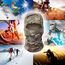 ZHjuju Camo Gesichtsmaske,Balaclava Tarnung Vollmaske Winddicht Leicht Balaclavas Sturmhaube UV-Schutz Sturmhaube für Herren Damen Outdoors Sport Motorrad Fahrrad Ski Jagd Militär Taktischer Helm