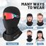 CYCLESPEED Sturmhaube Motorrad Fahrrad Balaclava Winter Skimaske für Herren Damen Gesichtshaube Warm Winddicht Atmungsaktiv für Laufen Outdoor-Aktivitäten (Schwarz+Schwarz)