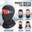 CYCLESPEED Sturmhaube Motorrad Fahrrad Balaclava Winter Skimaske für Herren Damen Gesichtshaube Warm Winddicht Atmungsaktiv für Laufen Outdoor-Aktivitäten (Schwarz+Grau)