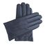 Downholme Klassische Lederhandschuhe mit Innenfutter aus Kaschmir für Herren (Dunkelblau, L)