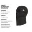 adidas Alphaskin Sturmhaube, Skimaske, athletische Gesichtsbedeckung für Bewegung und Wintersport, Schwarz/Silber, reflektierend, F23
