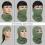 Achiou Skimaske für Herren Damen, Sturmhaube, Gesichtsmaske, Shiesty Maske, UV-Schutz, leicht, für Motorrad, Snowboard, Grün