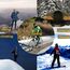 ehsbuy Schlauchschal Herren Damen Ski Halstuch Halswärmer Winter Halstuch Loop Schal Herren Neckwarmer für Skifahren Sport