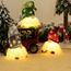 Bseical 3 StüCk Weihnachtszwerg Schwedisch, Weihnachtswichtel Beleuchtet, Handgemachte Esichtslose PlüSch Puppen, Weihnachtswichtel, Party Weihnachts Deko Spielzeug, Rot Grau Grün